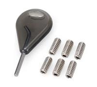 BJdfgE Lot de 3/6 vis for ailerons Planche Surf 9 mm/12 mm, clé supplémentaire for, kit Remplacement for, Accessoires(3pcs 12mm)