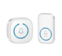 BJdfgE Sonnette sans Fil, étanche IP44, Sonnette de Bienvenue for Maison Intelligente, portée 300M, 60 chansons, Kit Carillon Intelligent for(White)