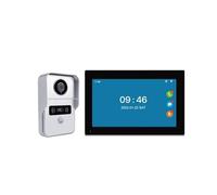 BJdfgE Sonnette vidéo WiFi avec écran Tactile 1080P, 10 Pouces, 7, interphone Intelligent for Maison Intelligente, Carte 32 go, Kit Rceord, détection de Mouvement, Identification, déverrouillage