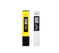 BJdfgE Testeur d'eau numérique TDS, Haute précision, pH-mètre 0-14, 0-9990 ppm, et EC, écran LCD, pureté de l'eau, PPM, Filtre d'aquarium(PH TDS White Battery)