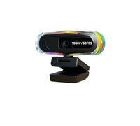 BJdfgE Webcam 4K et 1080P 60 FPS avec autofocus, Double Micro, éclairage RVB, Cache de confidentialité Fonction Play for Le Streaming Les conférences(1080P 60FPS AF)