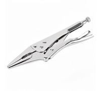 BJDSI Pince Étau Longs Becs 220mm,À Ressort,Anti-Rouille,Opération à Une Main.