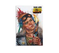 BJHIHSX Classic Movie Tank Girl Character Fan Art mural Impression d'image moderne Décoration de chambre familiale 40 x 60 cm