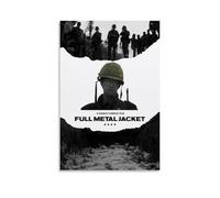 BJHIHSX Full Metal Jacket Movie Black White Art Poster Peinture décorative sur toile Art mural pour salon, chambre à coucher, 20 x 30 cm