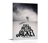 BJHIHSX Full Metal Jacket Movie Black White Fan Art Mural Impression Photo Moderne Décor Chambre Familiale 50 x 75 cm
