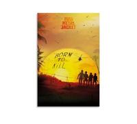 BJHIHSX Movie Full Metal Jacket Art Tableau d'art mural Impression d'image moderne Décoration de chambre familiale 60 x 90 cm