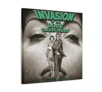BJHIHSX Movie Invasion of The Body Snatchers Art mural noir et blanc Impression d'image moderne Décoration de chambre familiale 40 x 40 cm