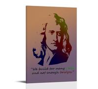 BJHIHSX Poster décoratif sur toile avec citation de Sir Isaac Newton - Décoration murale moderne pour chambre à coucher - 40 x 60 cm