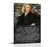 BJHIHSX Poster décoratif sur toile avec citations d'Isaac Newton - Impression d'art moderne pour chambre à coucher - 30 x 45 cm