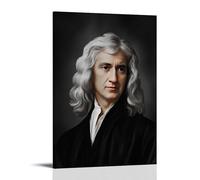 BJHIHSX Poster décoratif sur toile avec personnage de Sir Isaac Newton - Décoration murale moderne pour chambre à coucher - 50 x 75 cm