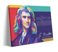 BJHIHSX Poster décoratif sur toile de Sir Isaac Newton - Impression sur toile moderne pour chambre à coucher - 40 x 60 cm
