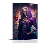BJHIHSX Poster décoratif sur toile Sir Isaac Newton - Impression d'art moderne pour chambre à coucher - 20 x 30 cm