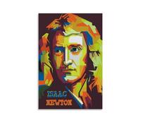 BJHIHSX Poster décoratif sur toile Sir Isaac Newton - Impression sur toile - Décoration murale moderne pour chambre à coucher - 60 x 90 cm