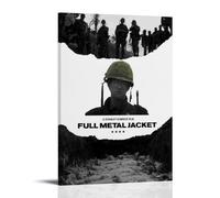 BJHIHSX Poster Full Metal Jacket Movie Black White Art Peinture décorative sur toile Art mural pour salon, chambre à coucher, 30 x 45 cm