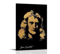 BJHIHSX Poster mural décoratif sur toile représentant Sir Isaac Newton - Pour chambre à coucher - 30 x 45 cm