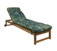 Bjird | Coussin Chaise Longue pour Jardin - Coussin Bain de Soleil extérieur-intérieur - Motif Matelassé - 200x55 cm - Résistant à l'eau et léger - Fabriqué en UE - l'herbe Verte