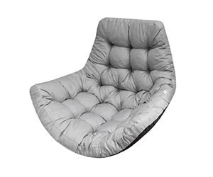 Bjird - Coussin Fauteuil Suspendu 100x120 cm, Gris (Oxford), Fauteuil Balancoire, Chaise Oeuf, Coussins d'extérieur/intérieur
