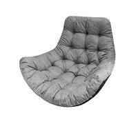 Bjird - Coussin Fauteuil Suspendu 100x120 cm, Gris (Tissu écologique), Fauteuil Balancoire, Chaise Oeuf, Coussins d'extérieur/intérieur
