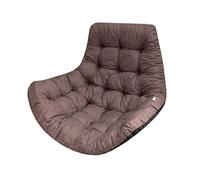 Bjird - Coussin Fauteuil Suspendu 100x120 cm, Marron (Tissu écologique), Fauteuil Balancoire, Chaise Oeuf, Coussins d'extérieur/intérieur