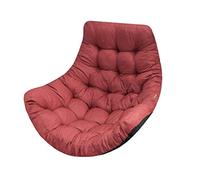 Bjird - Coussin Fauteuil Suspendu 100x120 cm, Rouge (Tissu écologique), Fauteuil Balancoire, Chaise Oeuf, Coussins d'extérieur/intérieur
