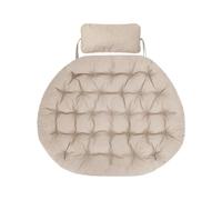 Bjird - Coussin Fauteuil Suspendu 100x128cm, Beige (Tissu écologique), Fauteuil Balancoire, Chaise Oeuf, Coussins d'extérieur/intérieur