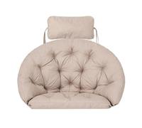 Bjird - Coussin Fauteuil Suspendu 75x47 cm, Beige, Fauteuil Balancoire, Chaise Oeuf