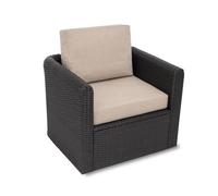 Bjird - Coussin pour chaises de Jardin - Coussin de siège - 60x55 cm Extérieur - ou transat de Jardin, terrasse ou Balcon - Beige