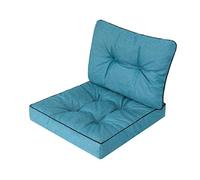 Bjird - Coussin pour chaises de Jardin - Coussin de siège - 50 cm Extérieur - ou transat de Jardin, terrasse ou Balcon - Bleu