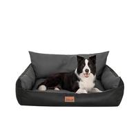 Bjird Lit Chiens Grande Taille Imperméable - Couverture Canapé, Lit Chiens Taille Moyenne - Joker - Coussin Chien Oeko-Tex Dog Bed 106x80 cm Graphite XXL