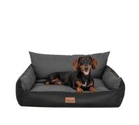 Bjird Lit Chiens Grande Taille Imperméable - Couverture Canapé, Lit Chiens Taille Moyenne - Joker - Coussin Chien Oeko-Tex Dog Bed 64x49 cm Graphite L