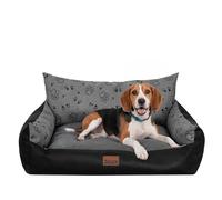 Bjird Lit Chiens Grande Taille Imperméable - Couverture Canapé, Lit Chiens Taille Moyenne - Joker - Coussin Chien Oeko-Tex Dog Bed 82x63 cm Graphite 3D XL