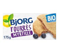 BJJORG. Fourrés aux Myrtilles 175g : gourmandise bio et saine pour une pause fruitée naturelle- Lot De 4