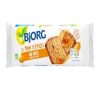 BJJORG - Gâteau Bio au Pain d’Épices Miel, Saveur Authentique et Texture Fondante (20 tranches, 300g) - Le lot de 4