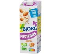 BJJORG. Lait d'Amande Bio enrichi en Protéines 1L, une boisson saine et nutritive au quotidien- Lot De 3