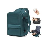 BJLFS Bagage Cabine 40x30x20 Ryanair Wizzair sous vide Femme Sac à Dos Voyage Cabine Avion 45x36x20 pour Easyjet Bagage à Main Sac à dos pour ordinateur 14 pouces Femme Paon Bleu