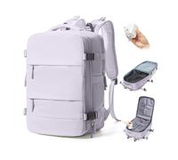 BJLFS Sac à dos Sous Vide Avec Pompe Bagage Cabine 40×30×20 Ryanair Wizzair Femme Bagage à Main Easyjet 45×36×20 Sac à dos Voyage Cabin Avec Sous Vide Sac pour Ordinateur Portable 14 Pouces Grau Bleu