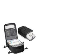 BJLFS Sac à dos sous vide de voyage Bagage Cabine 40x20x25 pour Ryanair Bagage à Main 40x20x25 sous vide avec pompe manuelle Petit Sac à Dos avec compression sous vide Homme Femme Noir