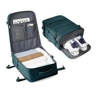 BJLFS Sac à Dos Voyage Cabine Avion 45x36x20 pour Easyjet 30L Bagage Cabine Grande Bagage à Main 45x36x20 pour Ordinateur Portable 15.6 Pouces Homme Femme Bleu paon