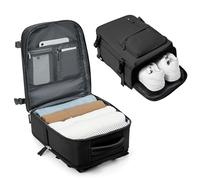 BJLFS Sac a Dos Voyage Cabine Avion,Bagage à Main 45x36x20 Easyjet,Sac à Dos pour Ordinateur Portable 15.6 Pouces,Sac a Dos Voyage Femme Homme Collège Affaire Scolaire,Noir