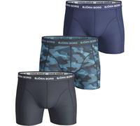 Björn Borg Cotton Stretch Boxer 3p, Impression, Bleu Marine, XS (Lot de 3) Men's