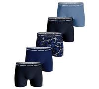 Björn Borg Bjorn Borg Cotton Stretch Boxer 5p sous-vêtement, Bleu, Bleu Marine, imprimé, XL Homme