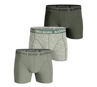 BJÖRN BORG Boxers kaki / sapin / blanc, Taille L