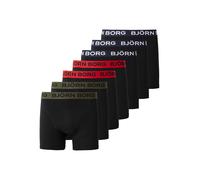 BJÖRN BORG Boxers olive / rouge / noir / blanc, Taille XXL