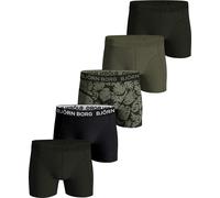 Björn Borg Bjorn Borg Cotton Stretch Boxer 5p sous-vêtement, Noir, Vert, imprimé, XL Homme
