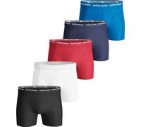 BJÖRN BORG Boxers pour hommes, paquet de 5 - Pants, Coton Stretch, ceinture logo bleu/blanc/noir/rouge XL