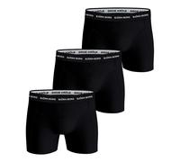 Björn Borg Cotton Stretch Caleçon Pack de 3 Hommes - noir L