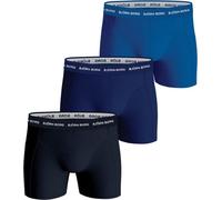 BJÖRN BORG Herren Boxershorts 3er Pack - Pantalon, Coton Stretch, Logobund blau L