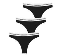 Björn Borg Logo String Pack De 3 Femmes-Noir,Blanc XL