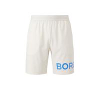 BJÖRN BORG Pantalon de sport azur / blanc cassé, Taille M