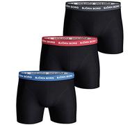 Björn Borg Short Sammy Contrast Solid Caleçon Boxeur Homme (Lot de 3)